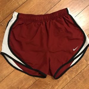 Maroon Nike shorts
